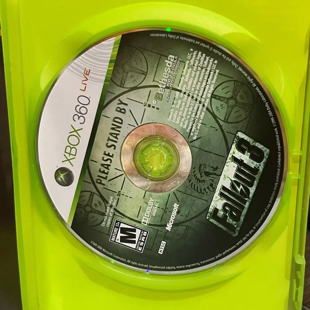 Fallout 3 (Microsoft XBOX 360, 2008) Complete tested
